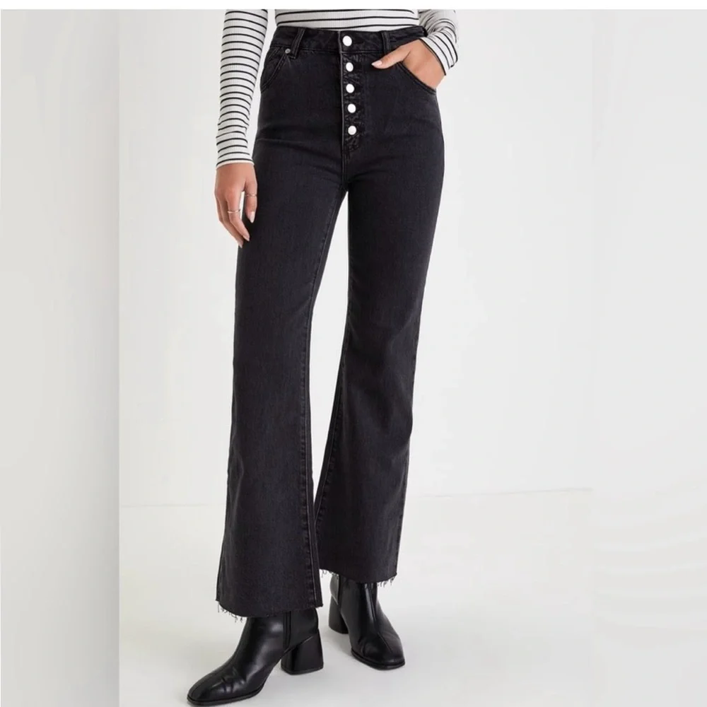 ROLLA’S High Rise Eastcoast Crop Flare Jeans - Picture 1 of 3